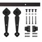 Quiet Glide Soft Close 60" Black Spade Mini Single Barn Door Hardware NT.1310.10.08-60-SC - alternate 1